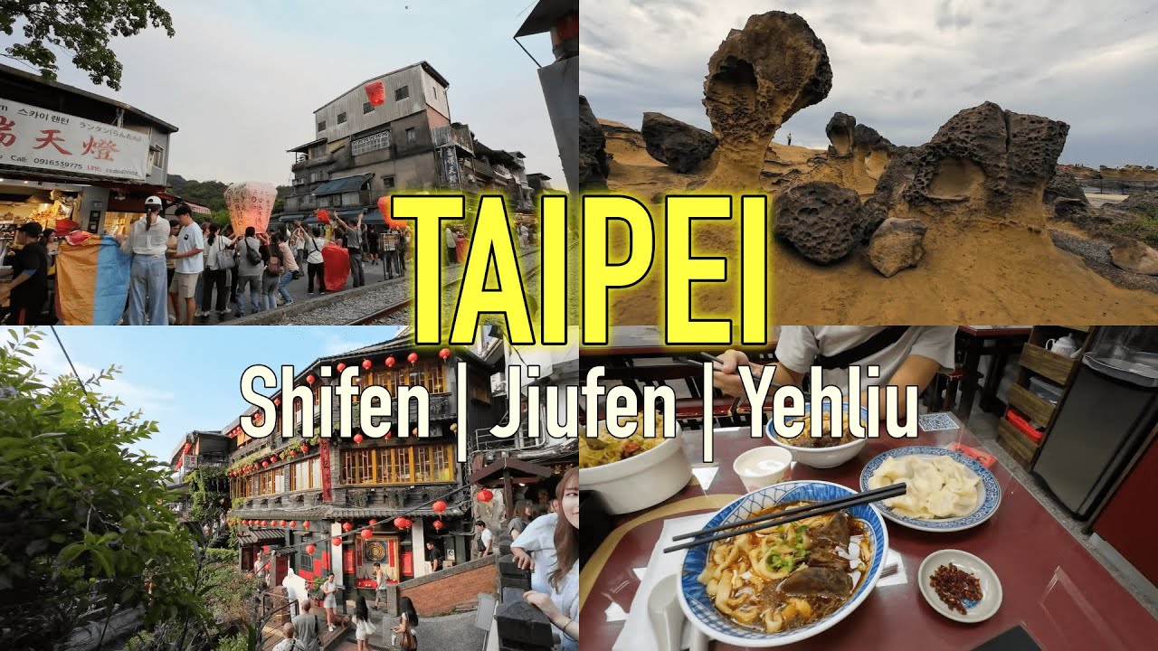 Ep.2 Taipei | Shifen Waterfall | Lantern | Yehliu Geopark | Jiufen Old Street | Halal Food