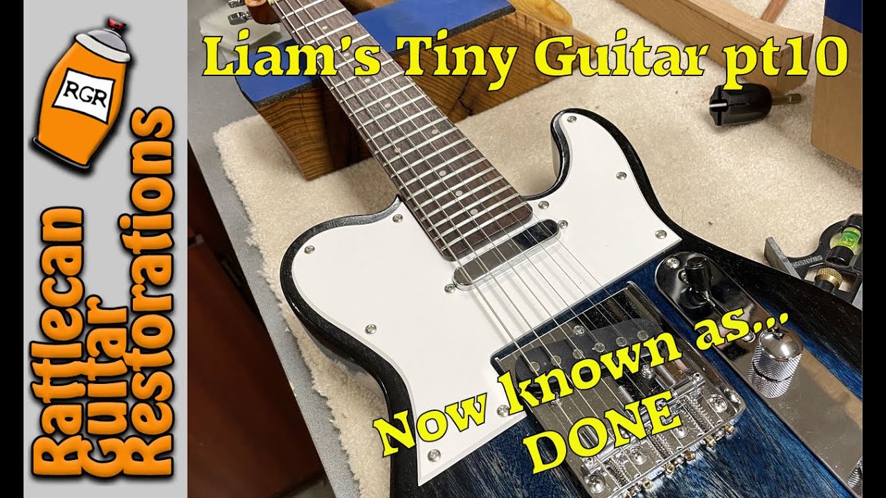 Liam's Tiny Guitar- done | RATTLECAN GUITAR RESTORATIONS by James O’Rear