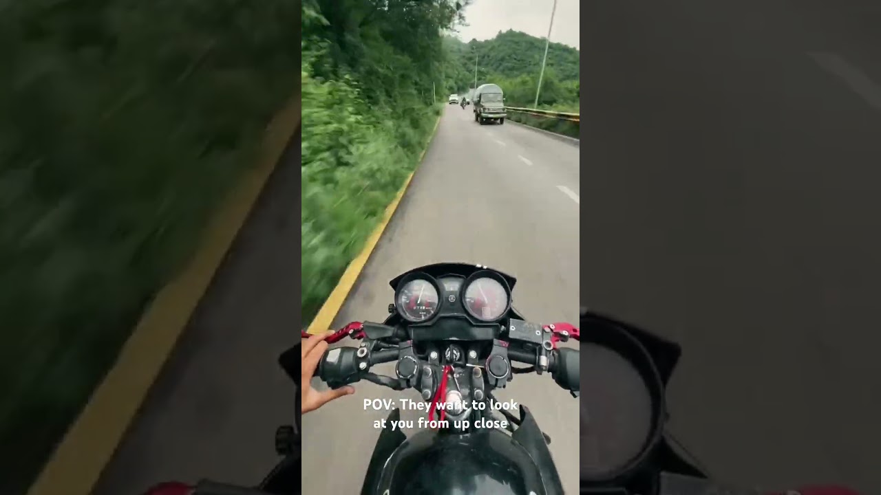 Close call at Pir Sohawa Road #closecall #pirsohawa #monal #yamahaybr125 #nearmisses #islamabad