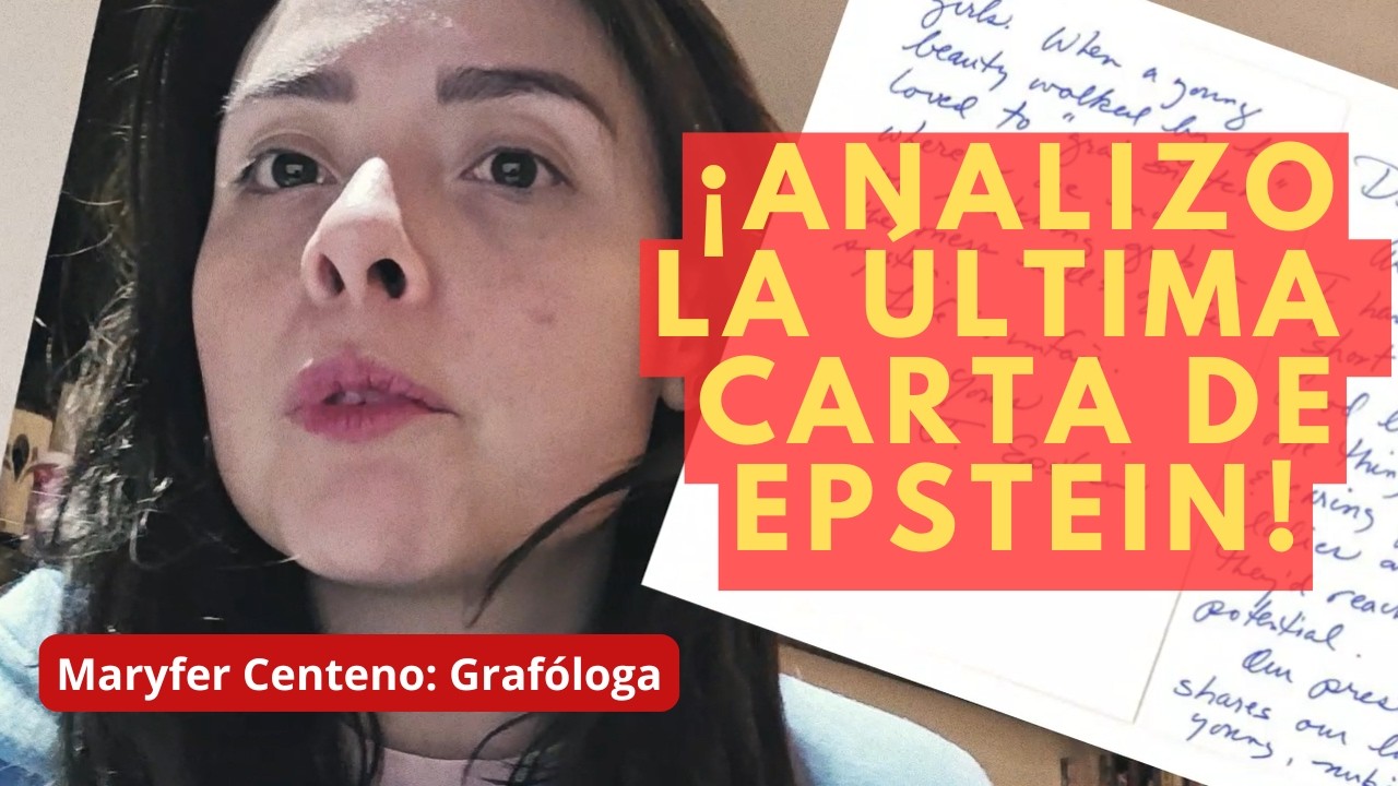¡Analizo la última carta de Jeffrey Epstein desde la grafología!