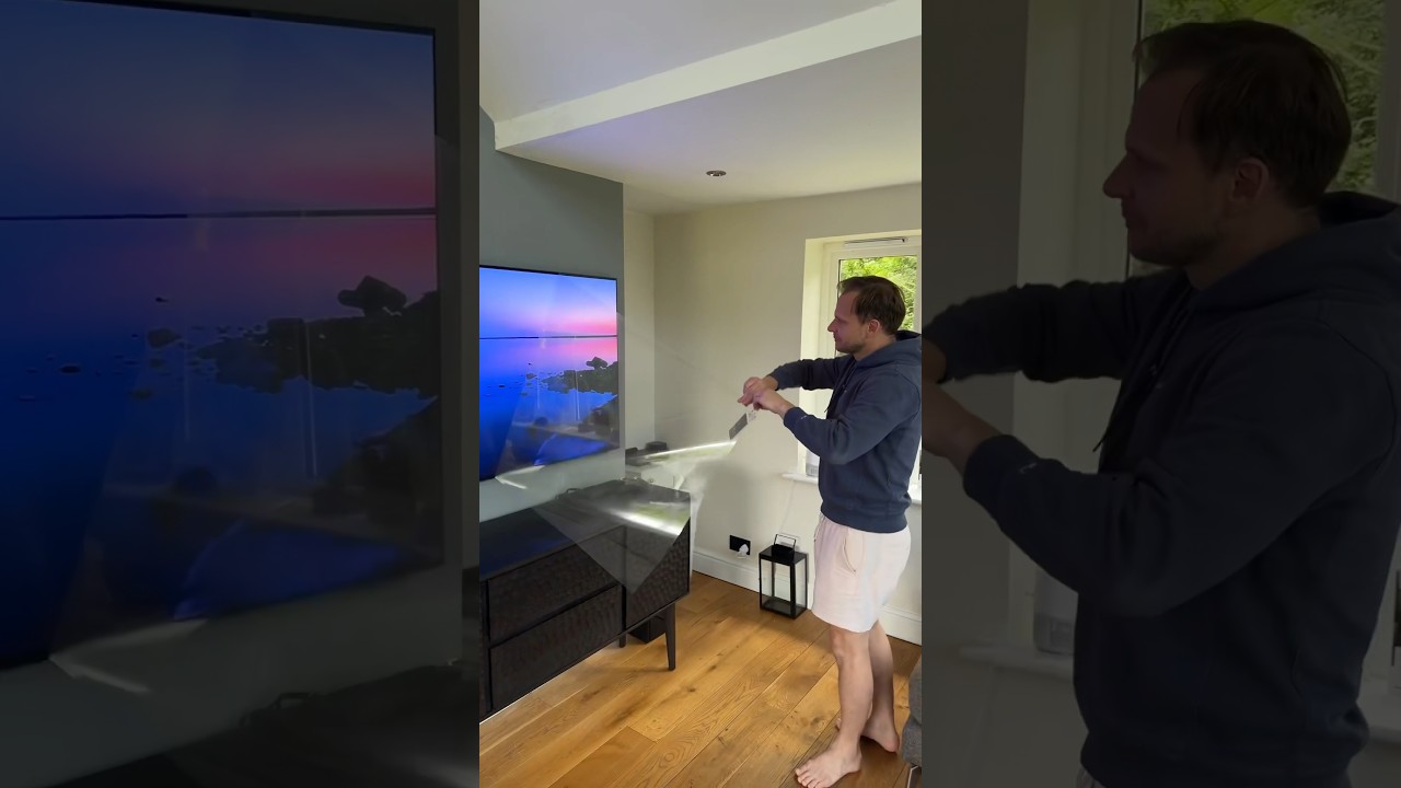Samsung&rsquo;s first & only glare free TV! The S95D #samsung #oled #tv #samsungtv #4ktv #hd #hdr #essex