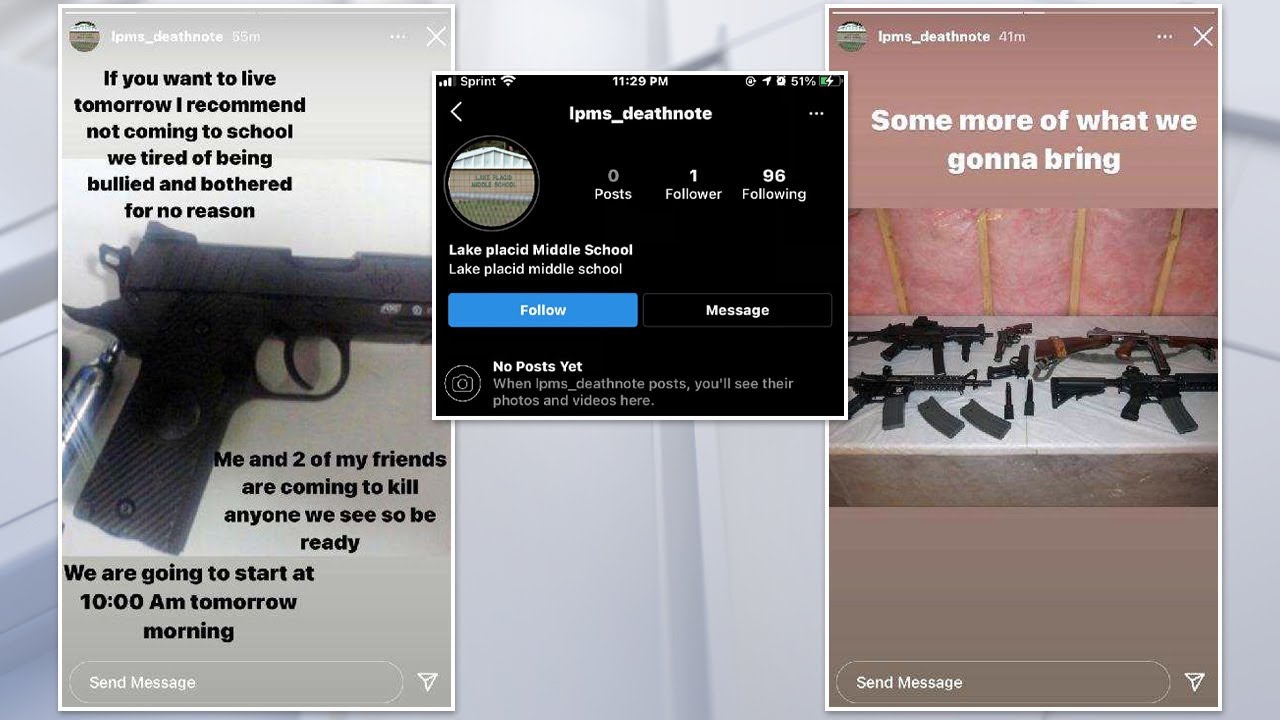 Students at Florida middle school stay home after online threats