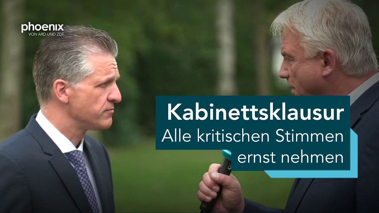 phoenix tagesgesp&auml;rch mit Thorsten Frei zur Kabinettsklausur | 27.08.26