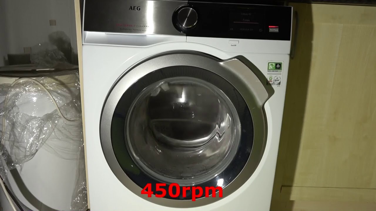 AEG 9000 Series L9FEA966C : Cotton mini load (1kg) Short Final spin 1600rpm