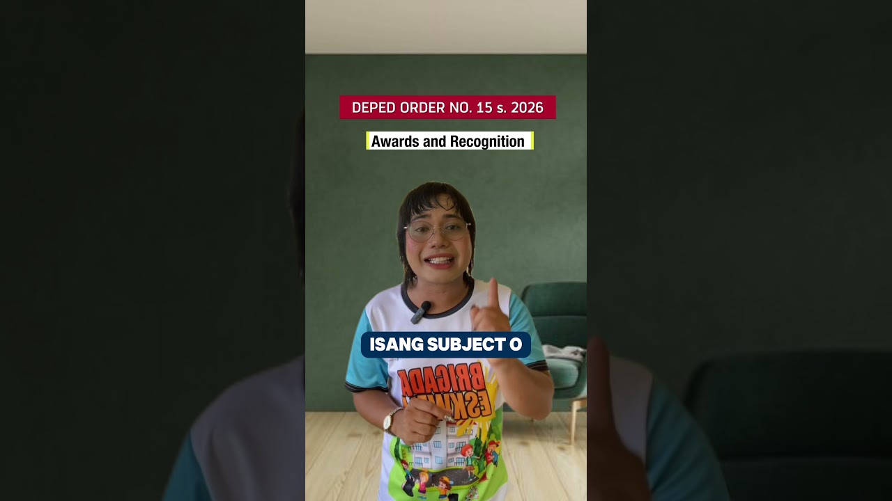 DEPED ORDER NO. 15 s. 2026 - Awards and Recognition latest update #deped  #gradingsystem g