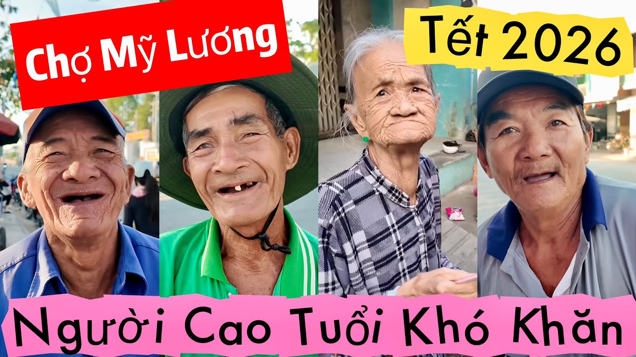 Chợ Mỹ Lương Phú Tân An Giang Người Khó Khăn Nhận Quà Tết 2026 Từ Tấm Lòng Hảo Tâm Khương Nhựt Minh