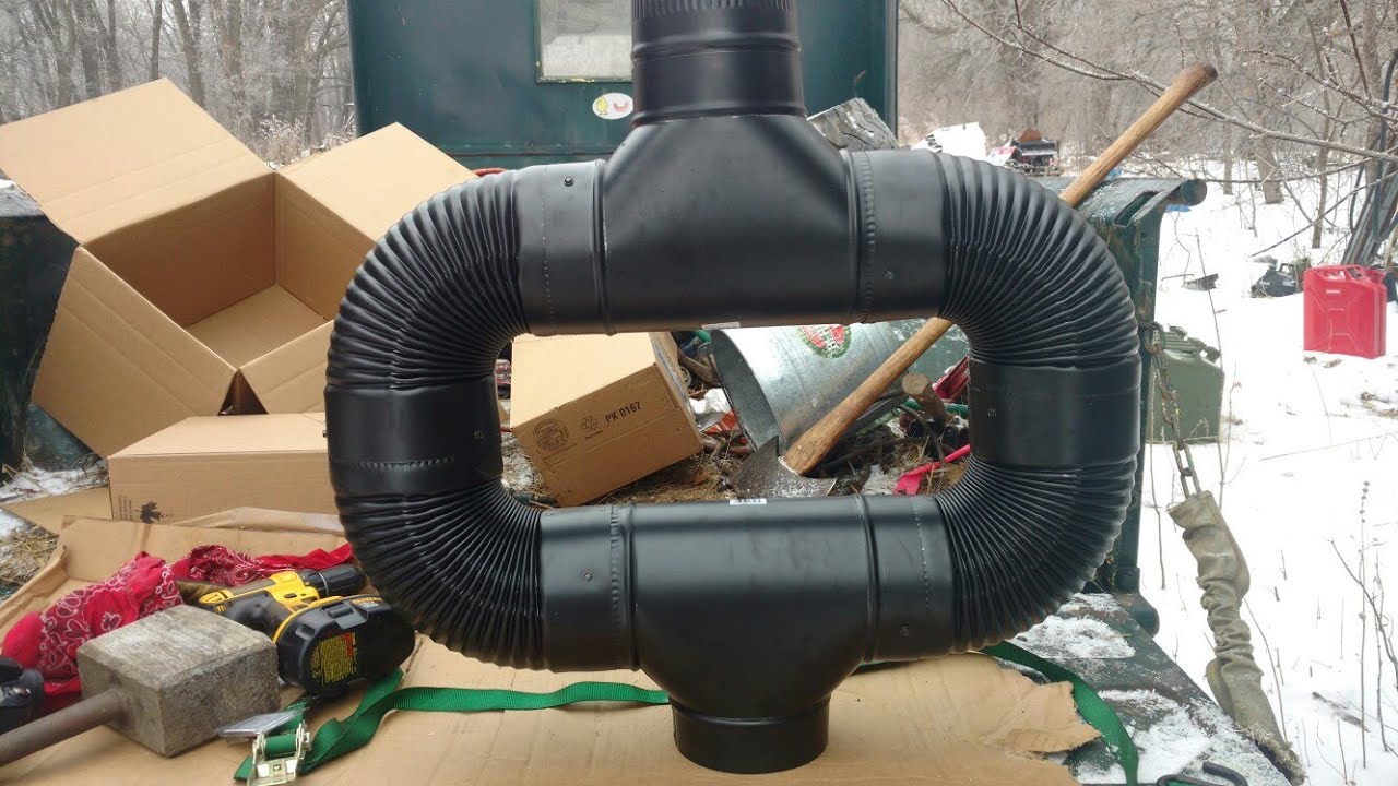 Stove pipe heat reclaimer