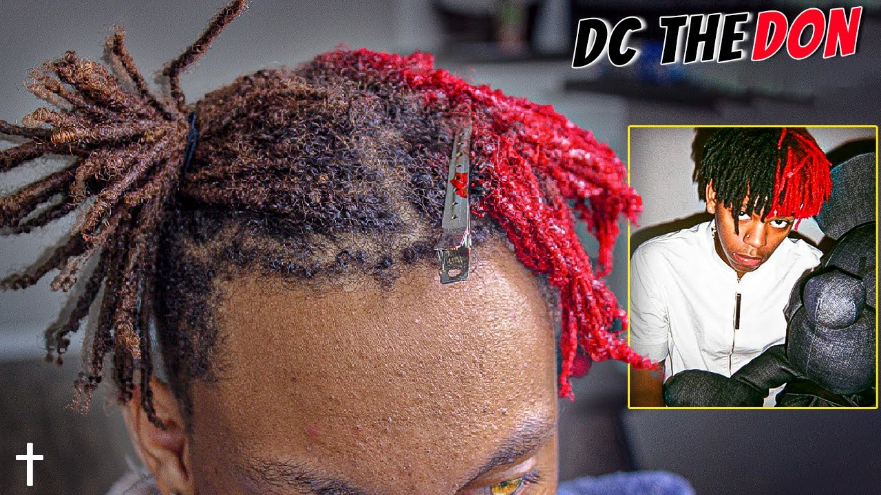How To Spilt Dye Red Your Dreadlocks - Red & Black | DC THE DON DREADLOCKS