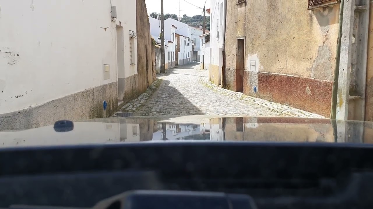 Drive through Portuguese village - Monforte da Beira,   Houses forsale