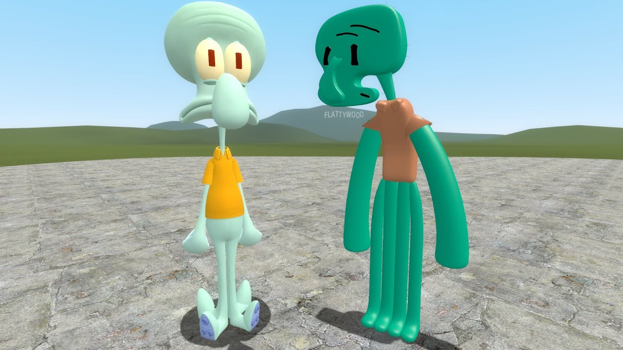 Squidward vs Skwidwod in Garry's Mod! (Memes vs Original)