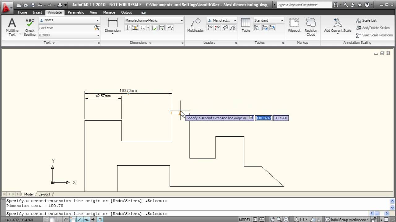 AutoCAD LT 2010 | Dimensioning Tutorial
