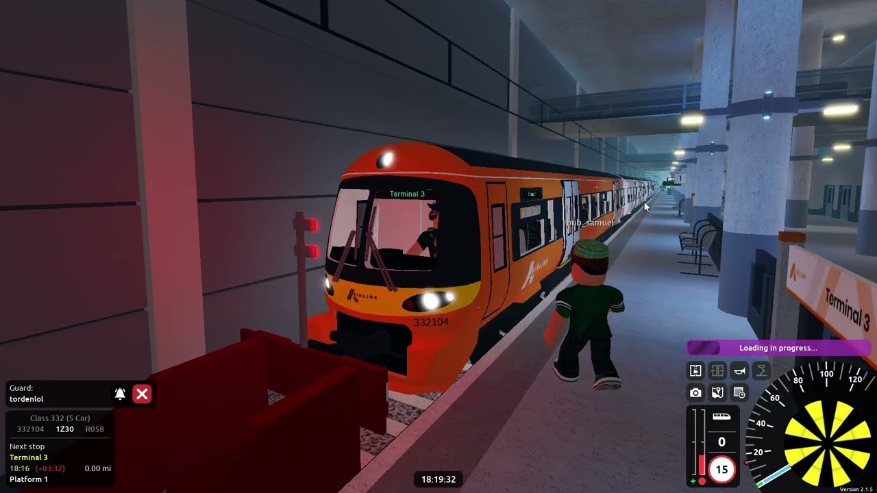 Driving a class 332 from Stepford Central to Terminal 3 + Guard