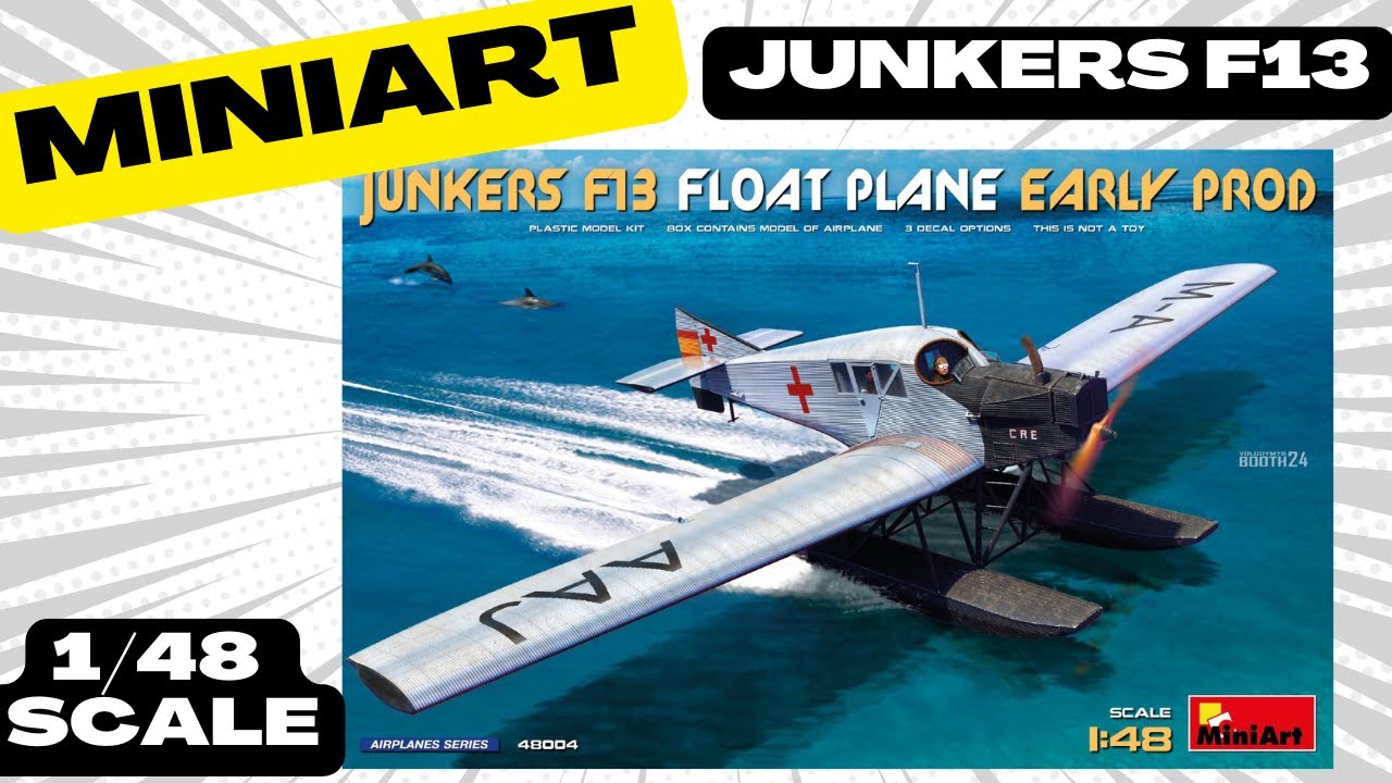 MINIART 48004  1/48 Junkers F13 Float Plane ( Look Inside New Release )