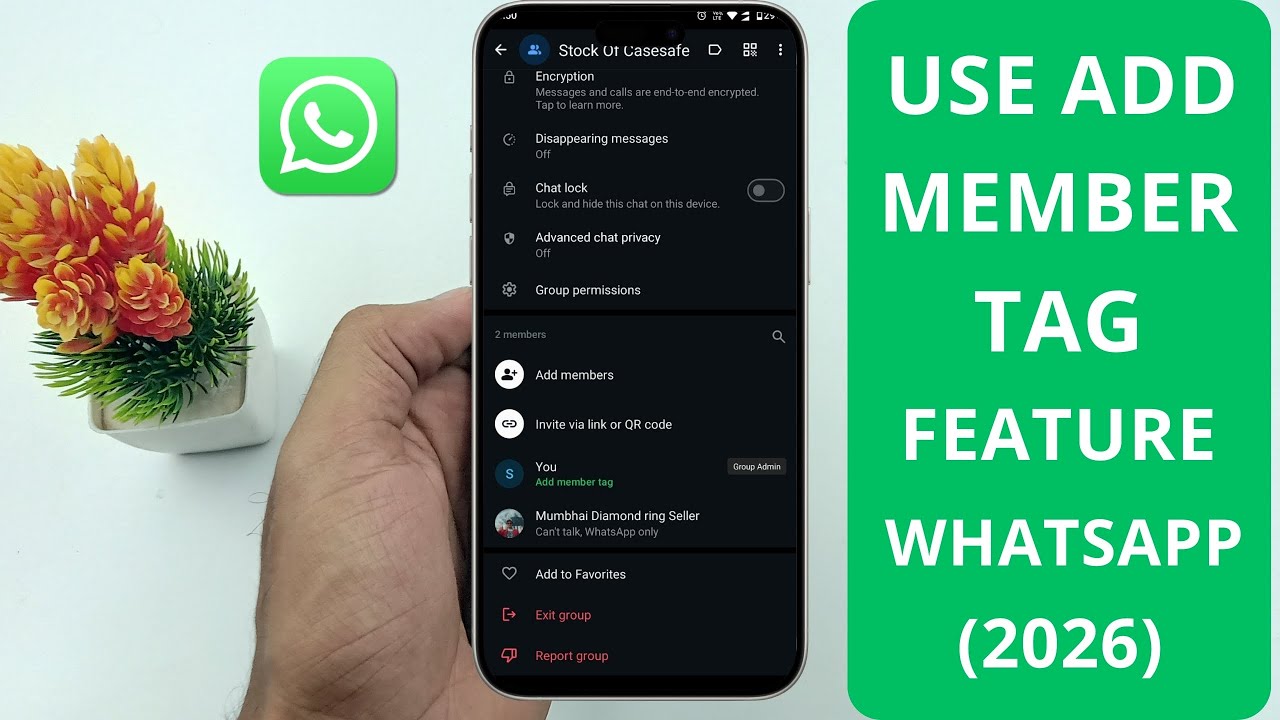 How to Use Add Member Tag Feature On WhatsApp (2026)