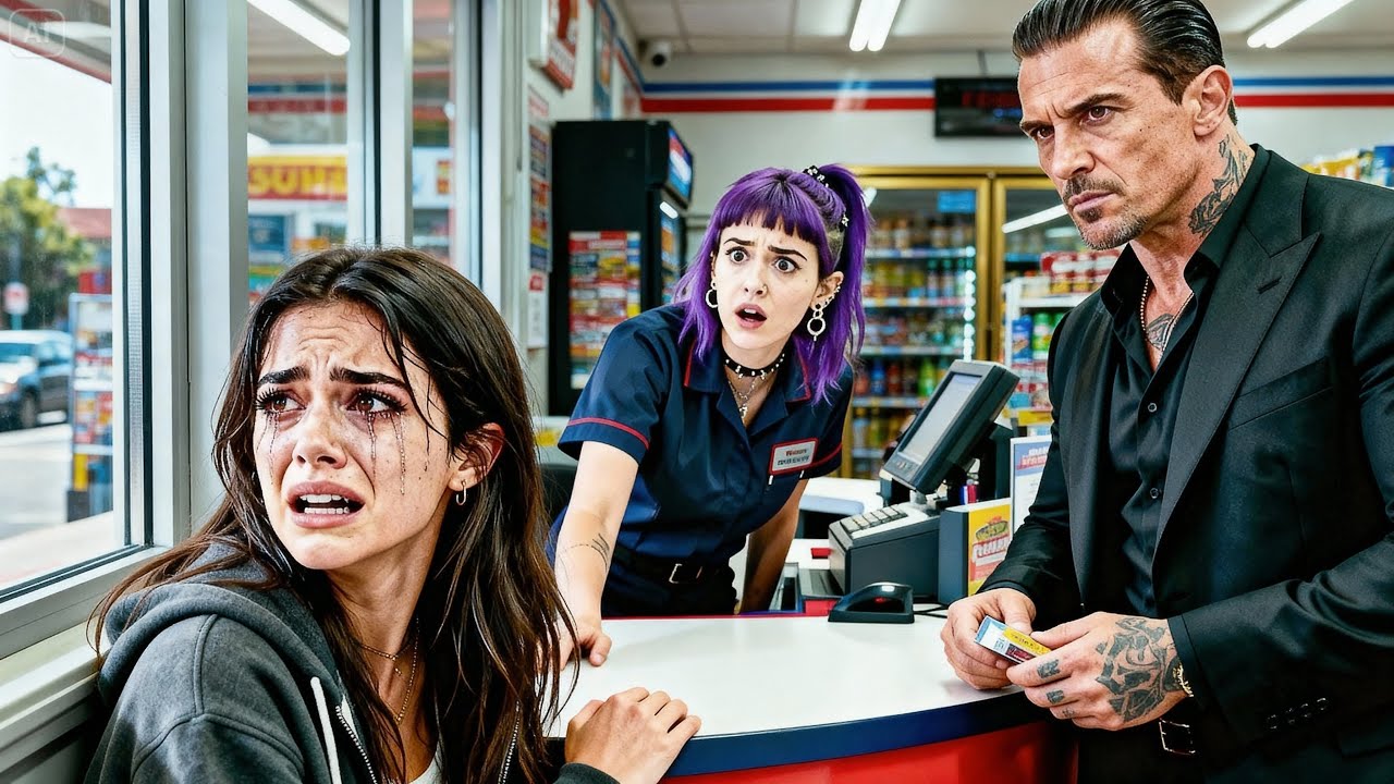 She Asked The Cashier  Can I Stay Here Until He Leaves  —The Mafia Boss Was Listening From The Lin