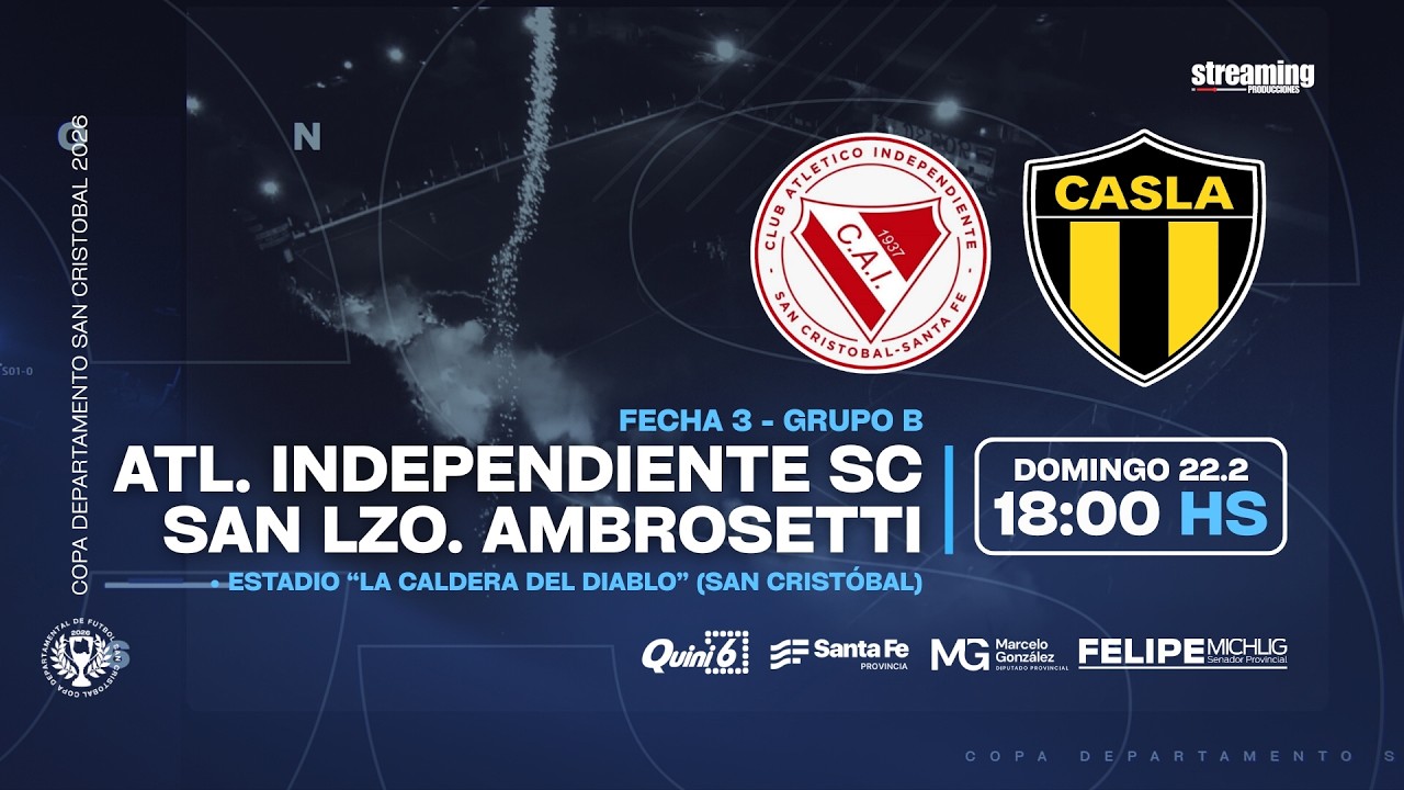 Grupo B I Independiente SC vs San Lorenzo Ambrosetti  I Fecha 3 I Copa Departamental SC.