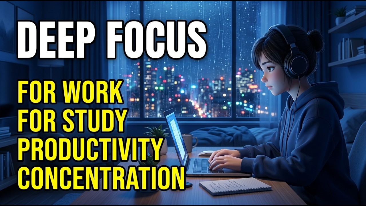 🔴 LIVE Deep Work Ambient | Focus Music for Productivity & Flow