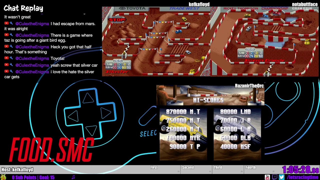 Dan's Mystery SNES Food - 3 Player Race
