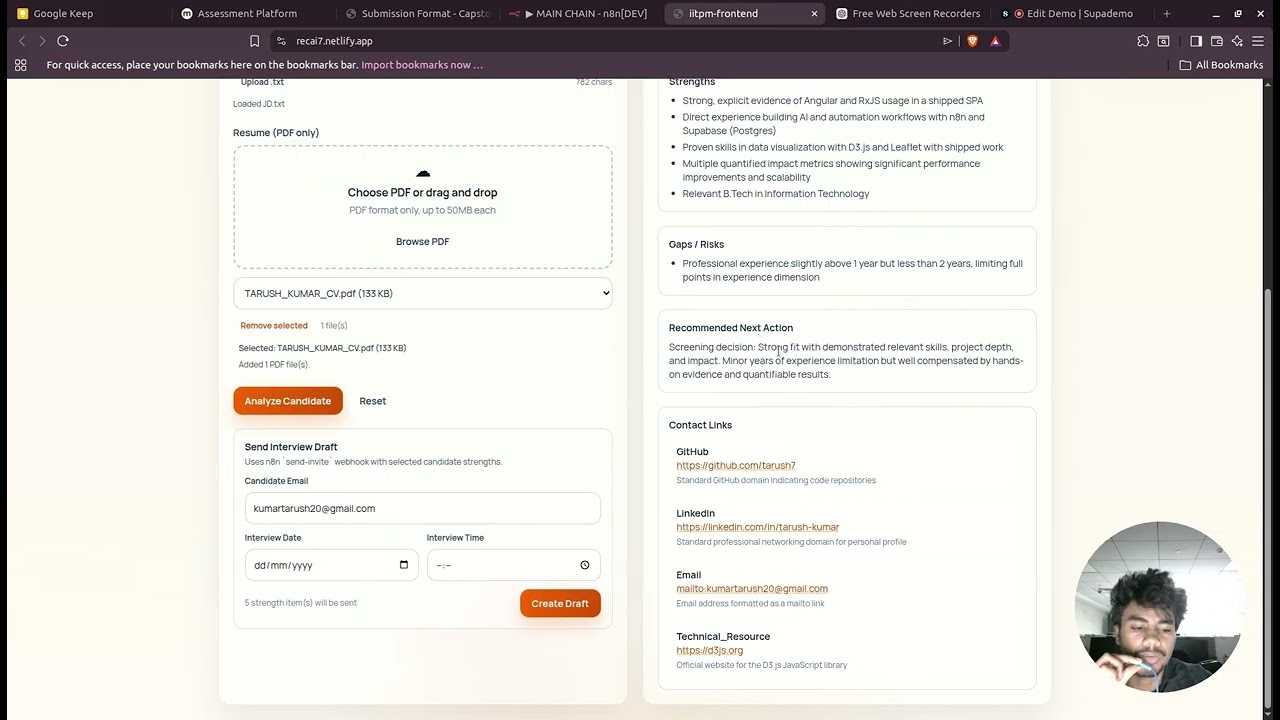 IITPM project - RecruiterAI