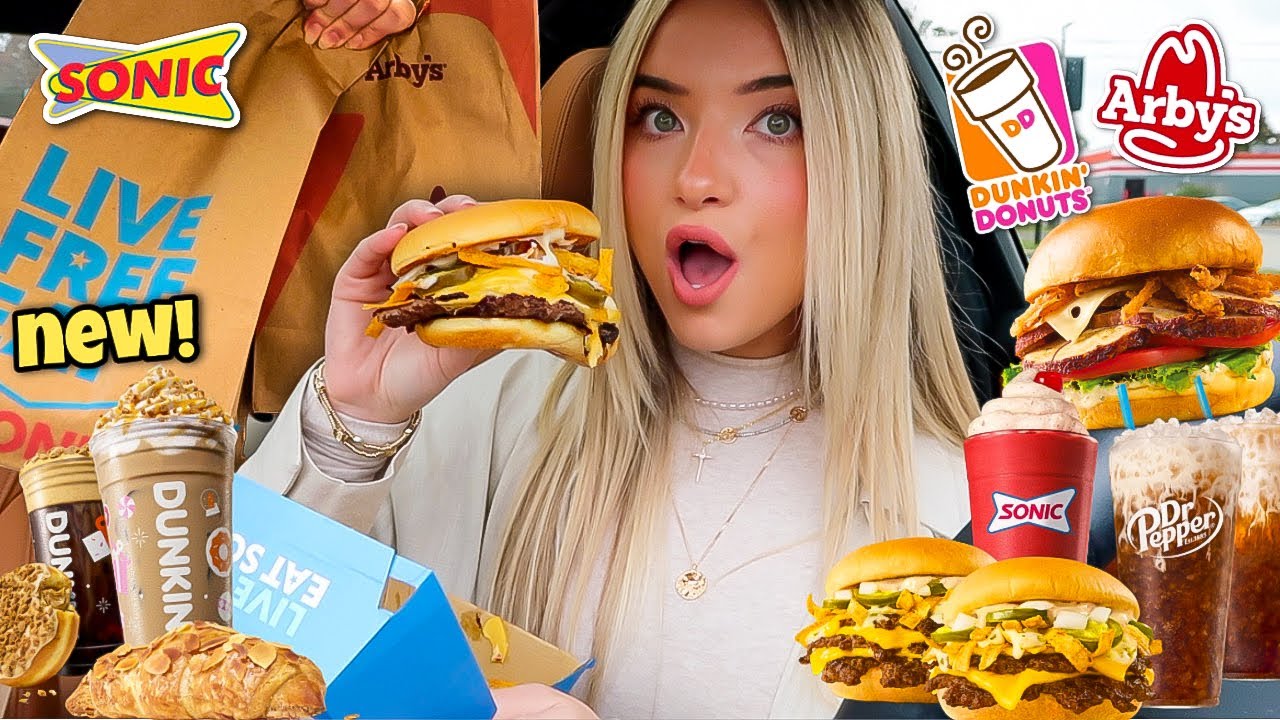 Eating NEW Holiday/Winter FAST FOOD ITEMS For 24 HOURS!