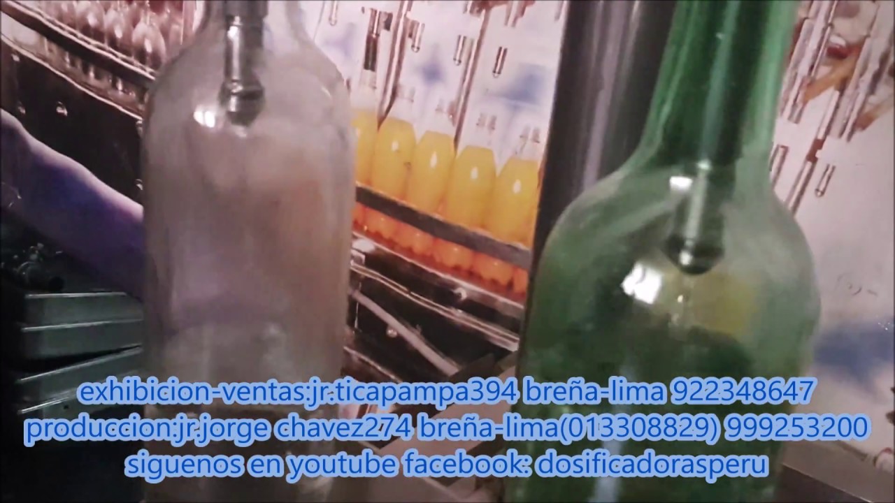 dosificadora de 2 valvulas para vino pisco manual