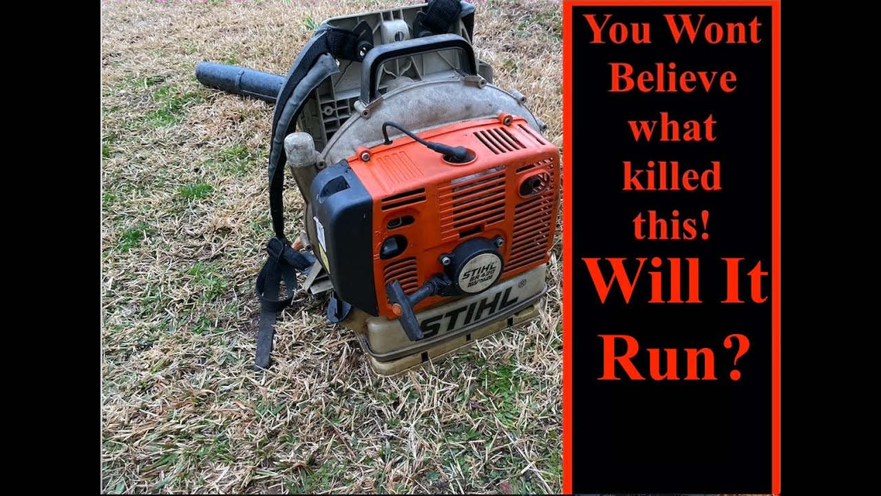Ранцевый воздуходувка Stihl BR420 Magnum не заводится.