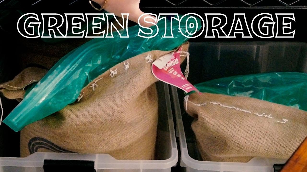 how do you store green coffee?