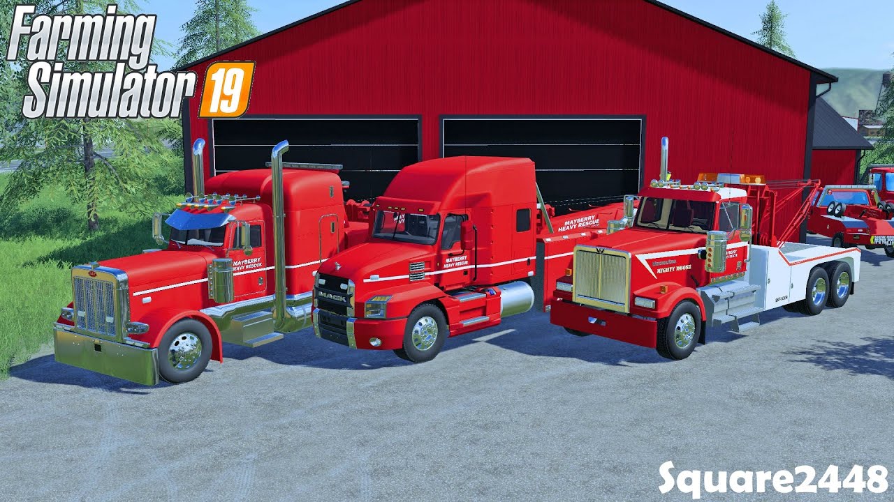 Покупка новых тяжёлых эвакуаторов | Улучшения магазина | Серия Heavy Rescue | Farming Simulator 19