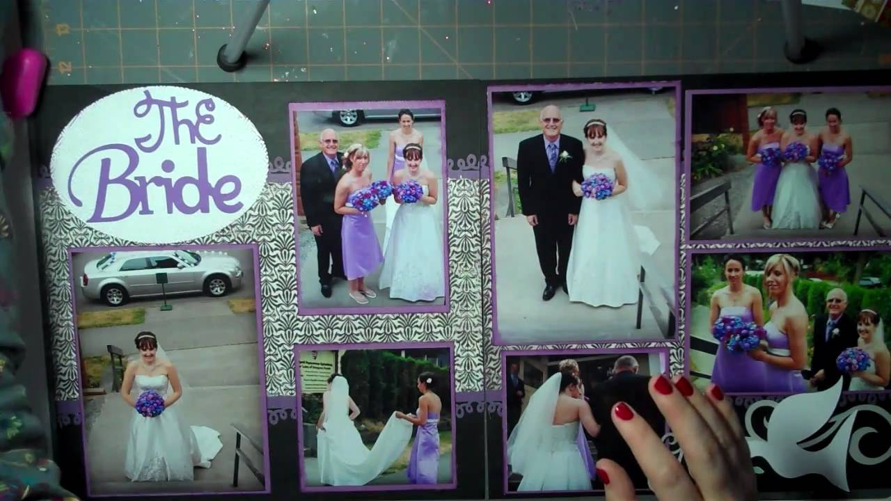 Let's Get Crafty Episode #  56 Wedding Wednesday Layout The Bride