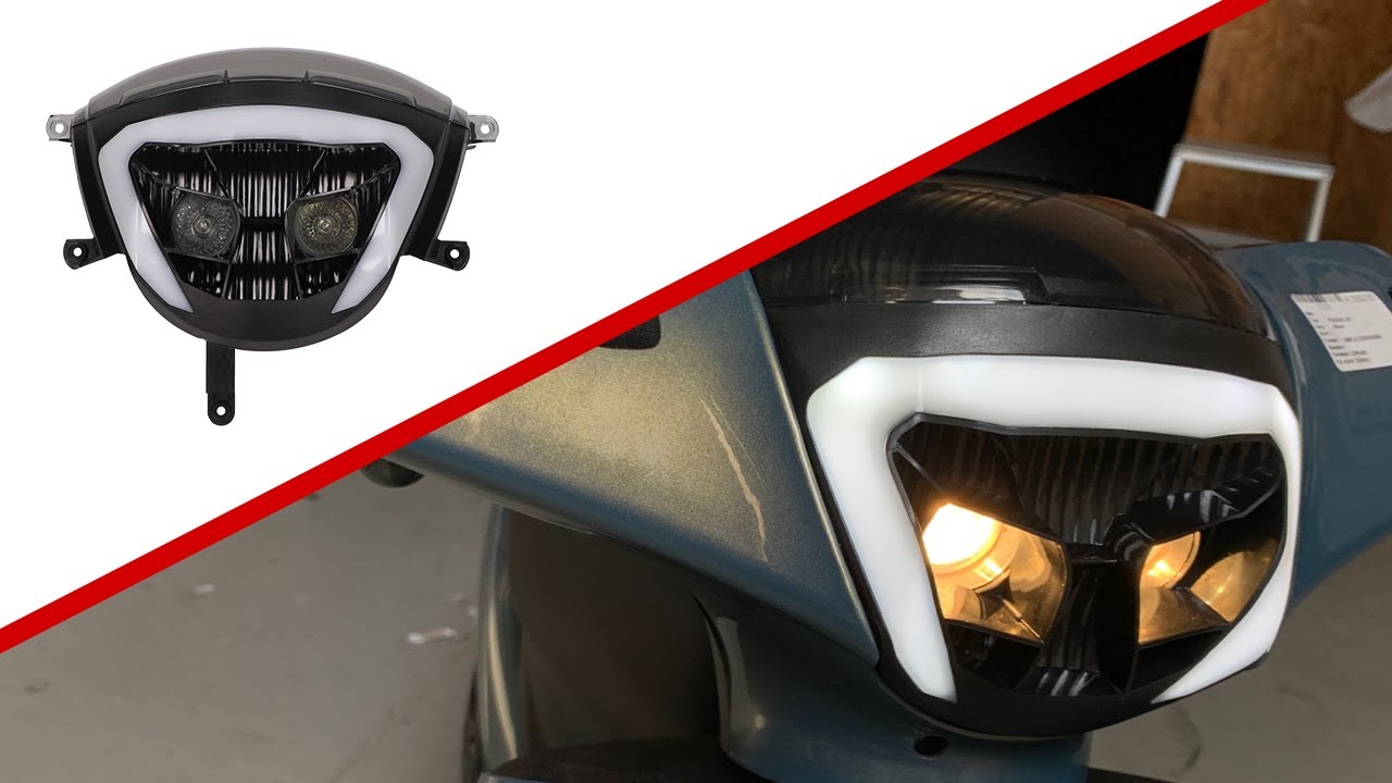 Koplamp LED 2.0 monteren | Piaggio Zip Euro4