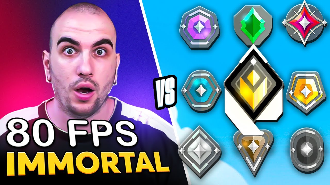 80 FPS oynayan İMMORTALI TÜM RANKLARLA vs attırdık! | Valorant