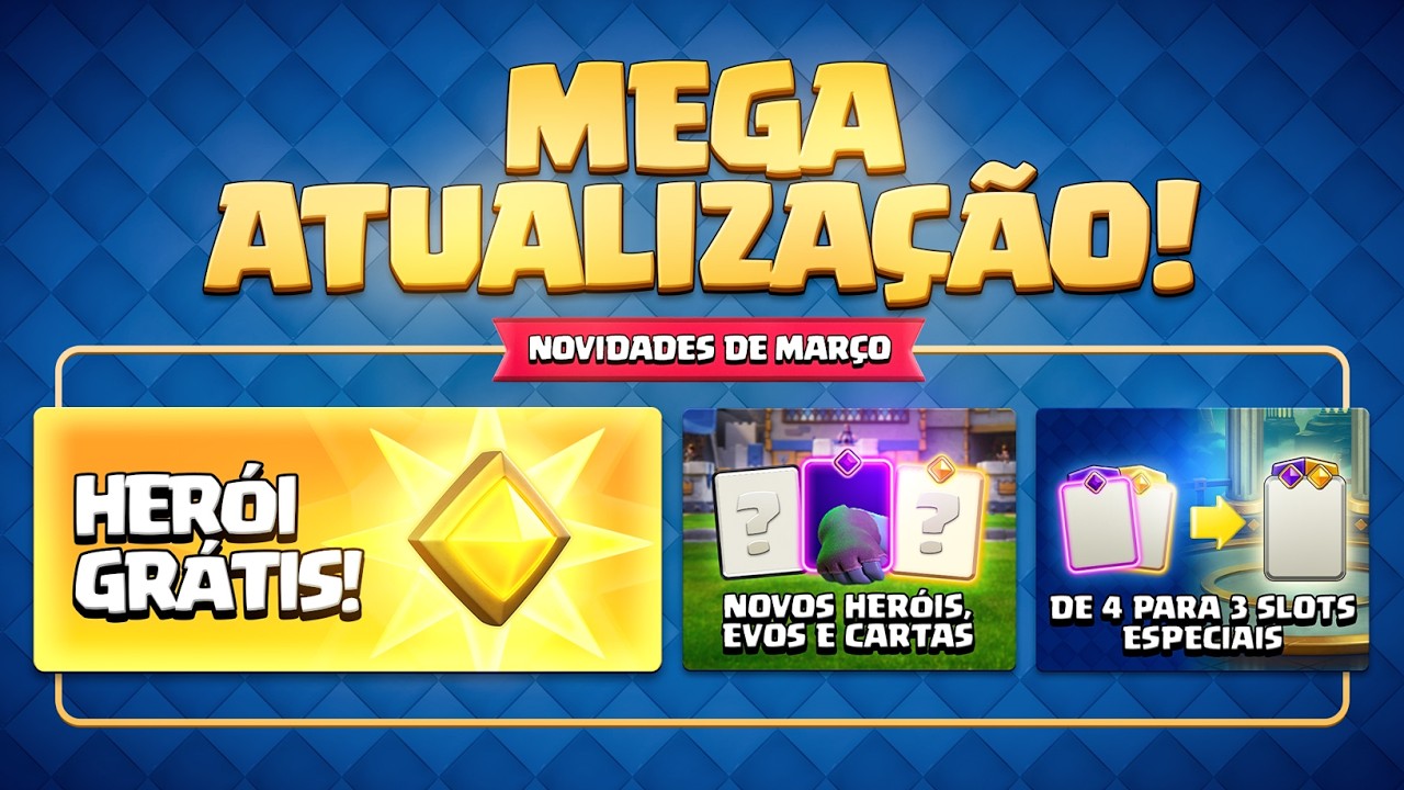 MEGA ATUALIZAÇÃO: Volta das EVO, Slot Curinga, Escolher HEROIS e MUITO MAIS!