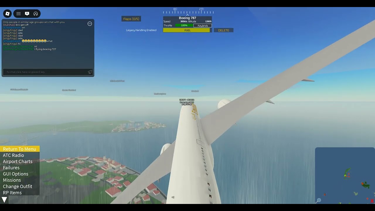PTFS- 787 flight
