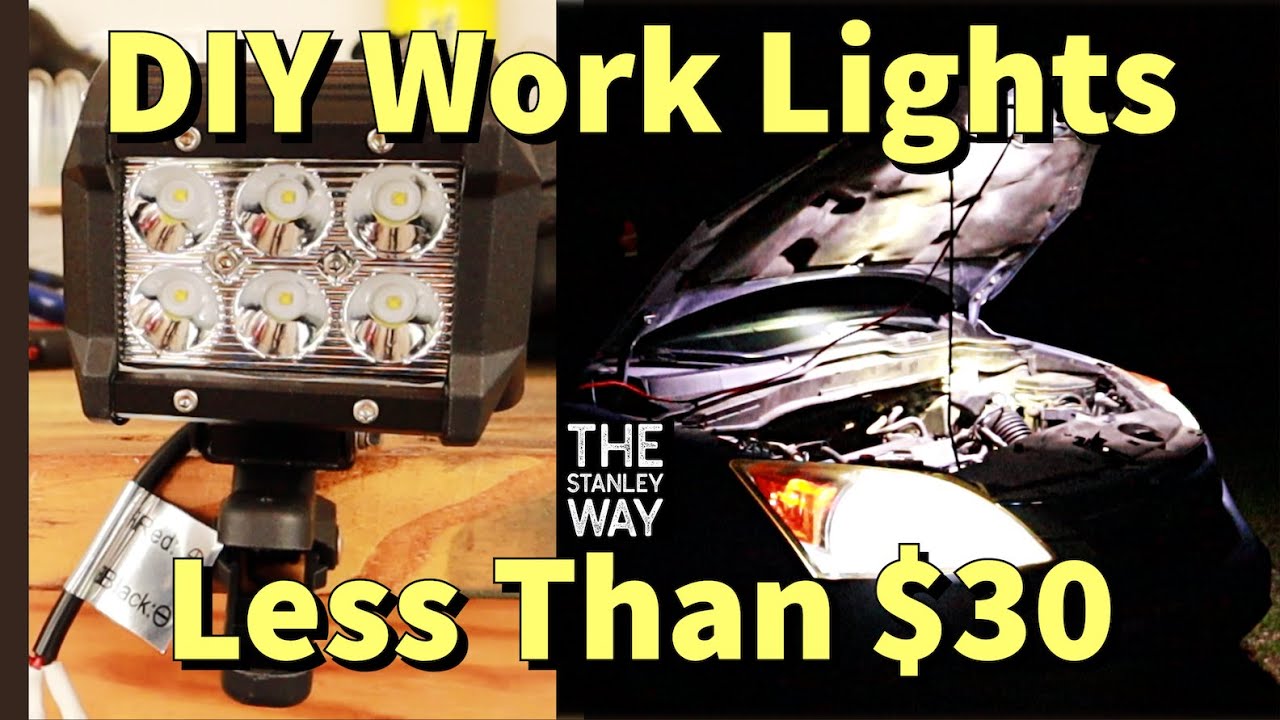 *Simple* 12 Volt DIY Work Light | Super Bright | LED | *Cheap*