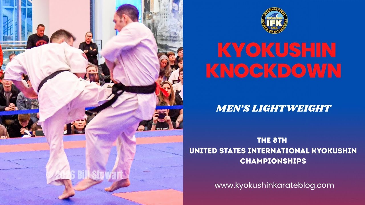Kyokushin Knockdown Men's Lightweight Semi-final | Sebastien Deragon vs  Derek Woykovsky | 8th USIKC