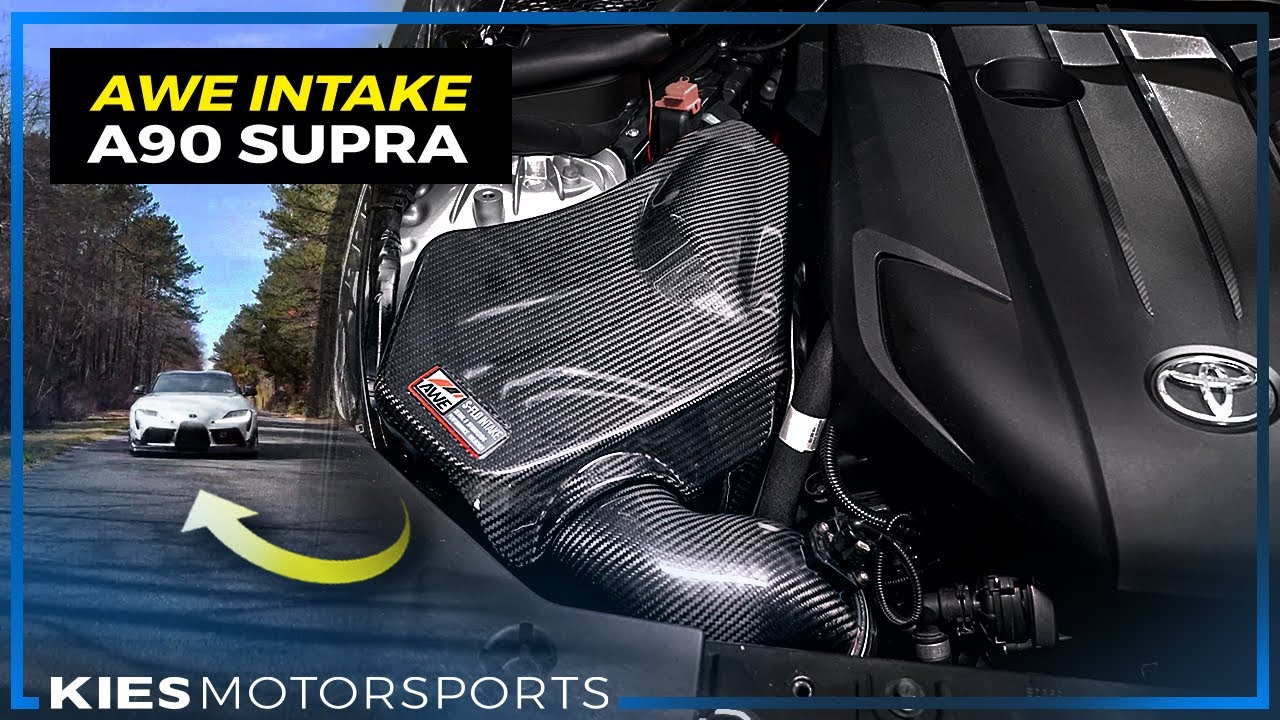 DIY: A90 Supra AWE Carbon Fiber Intake! With Sound Clips!