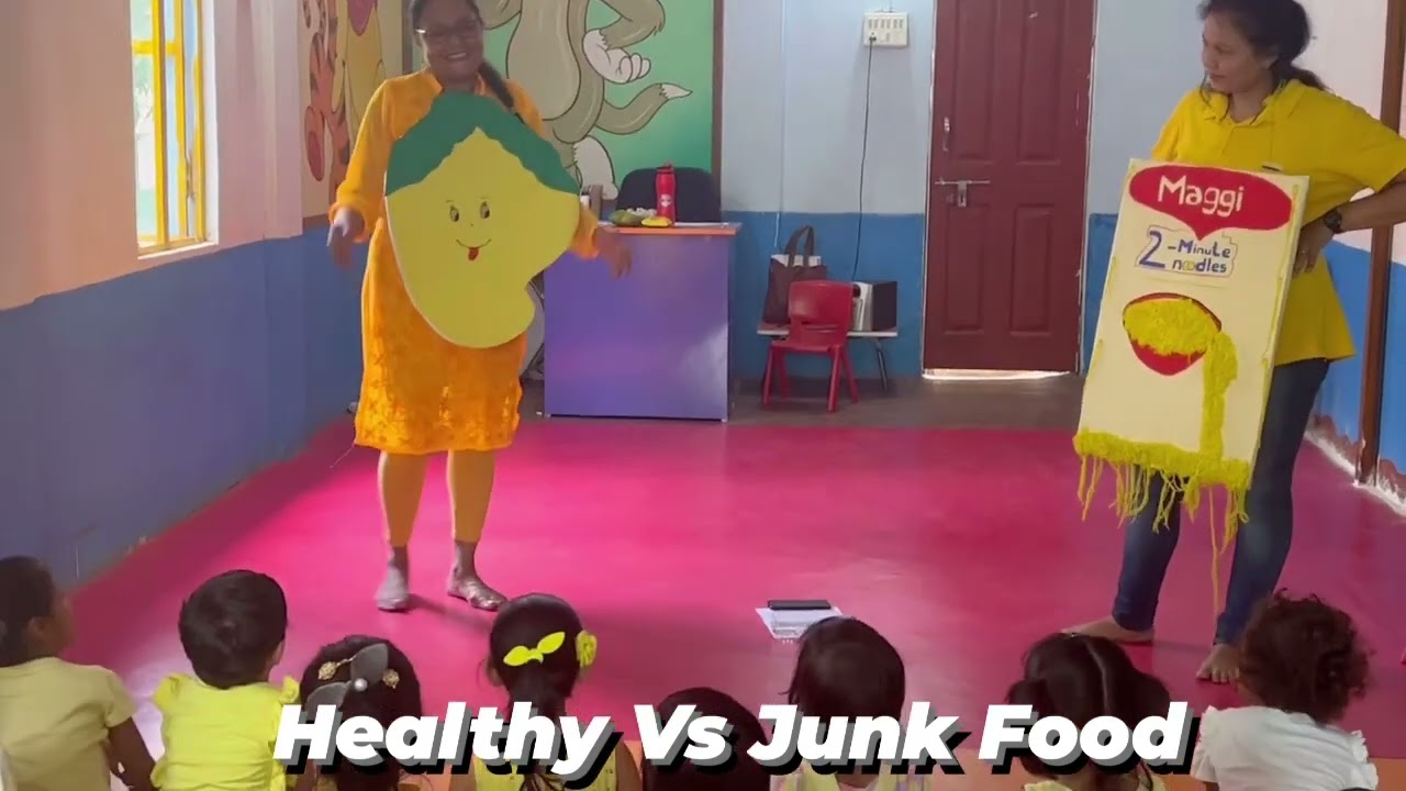 Healthy & Junk food- skit by teachers