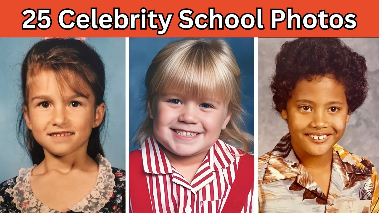 Guess the Celebrity by Their School Photo in 7 Seconds