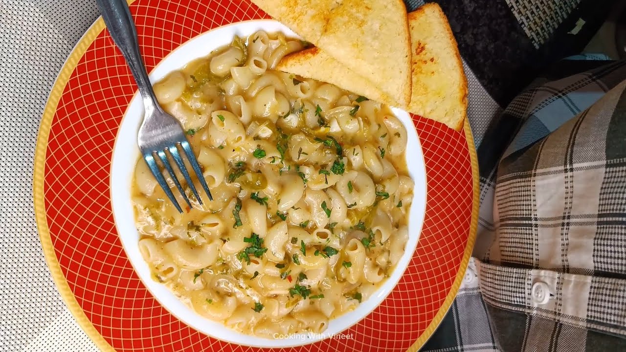 White Sauce Pasta Recipe | cheesy white sauce pasta