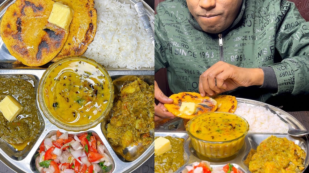 Sarson Ka Saag | Makke Ki Roti / सरसों का साग / मक्के की रोटी / 😀👌