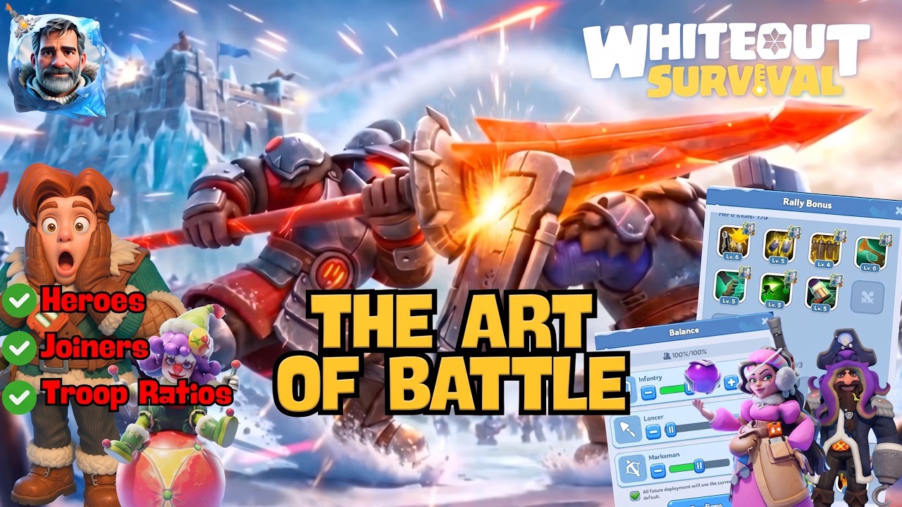 Fix your rallies! Use the right heroes, joiners and ratios! (Gen 1 to 12)