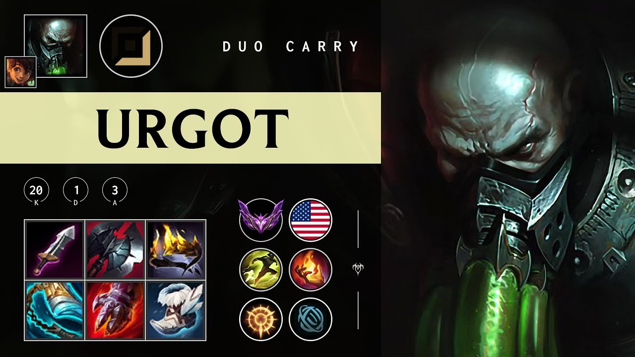 Urgot ADC vs Ashe - NA Master Patch 25.22