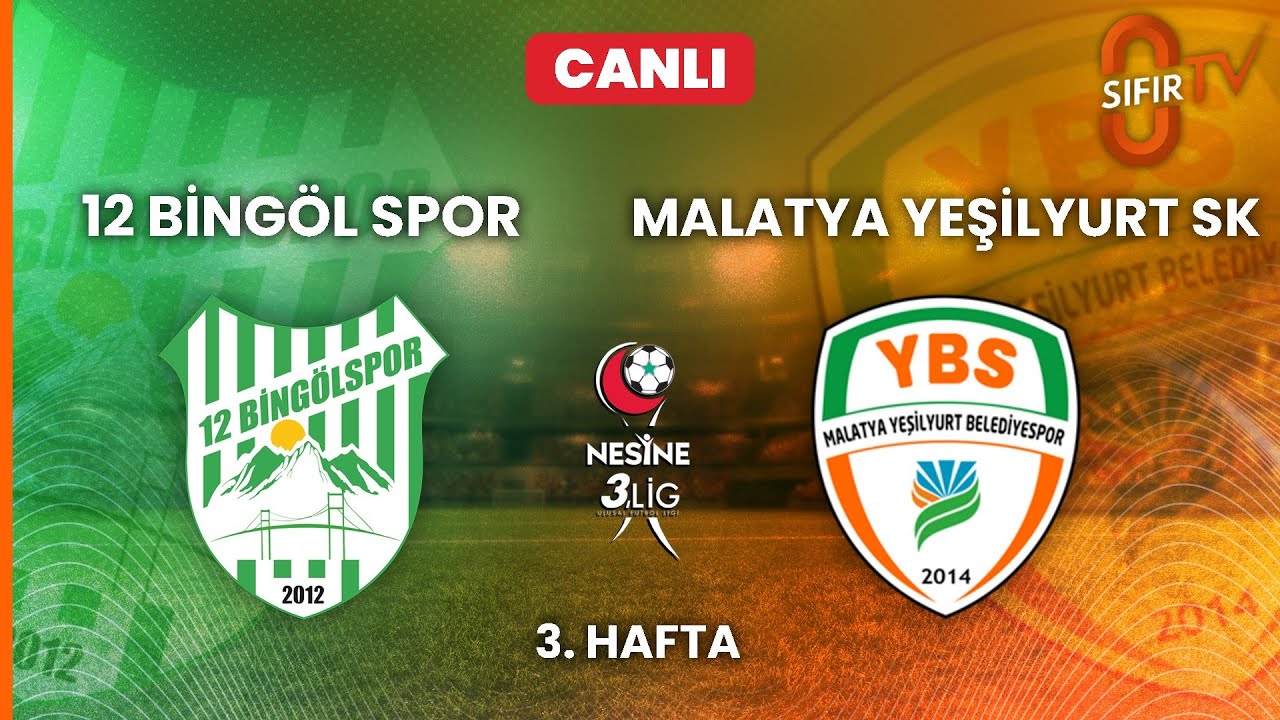12 BİNGÖL SPOR - MALATYA YEŞİLYURT SPOR KULÜBÜ
