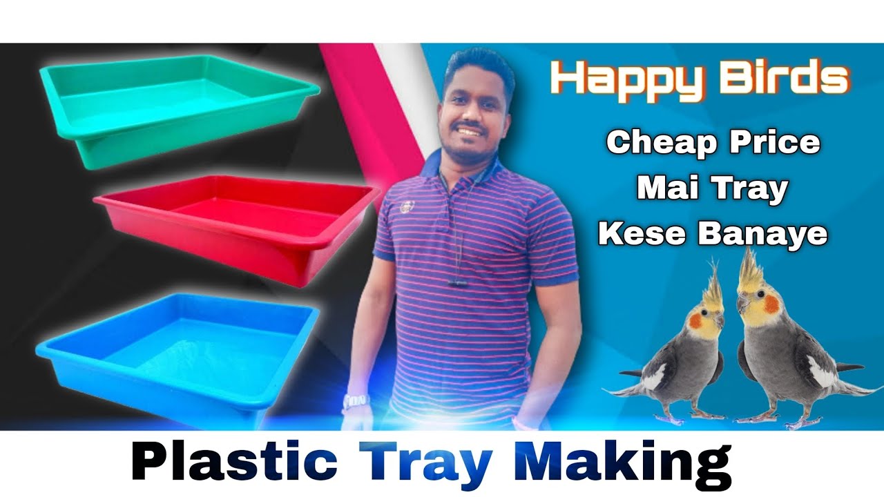Plastic Tray Making !! Birds Tray Kese Banaye