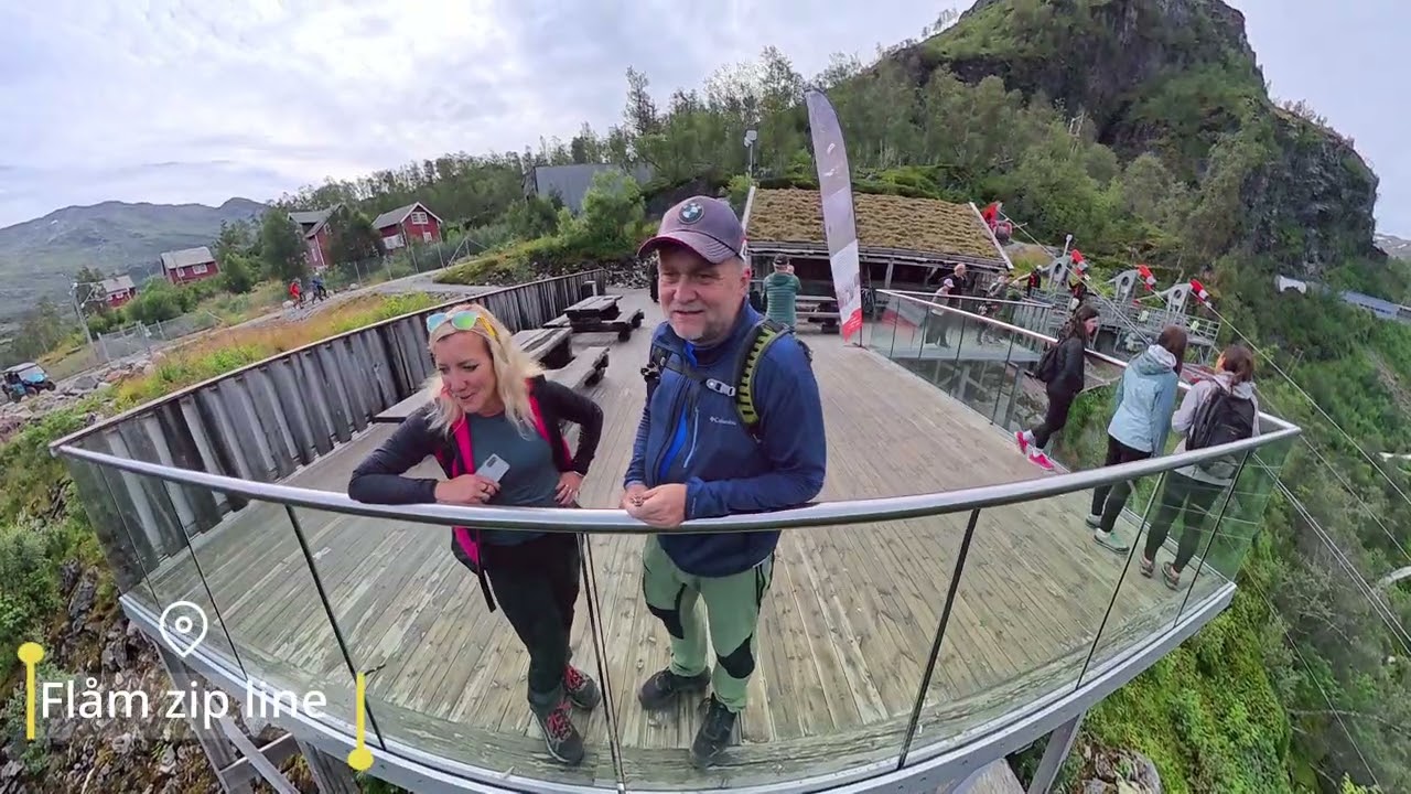 Norsko 2025 6 den, Kjosfossen, Flåm zipline