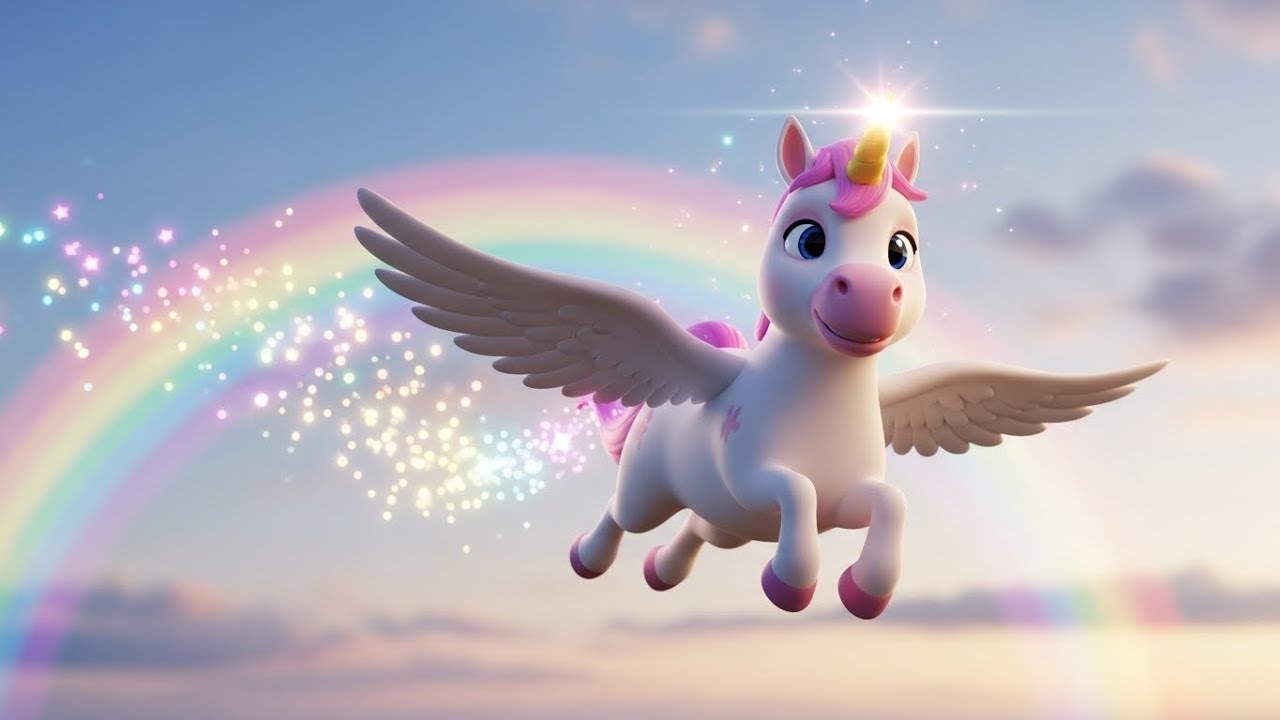 Волшебная поездка маленького единорога за звездами 🦄✨ | Мультфильм для детей и сказочные приключения