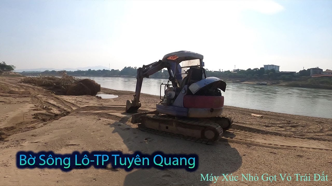 Máy Xúc Nhỏ Tập 1362. Ra Ngoài Mép Bờ Sông Lô Tp Tuyên Quang Sửa Đường Đua Xe Địa Hình 2024