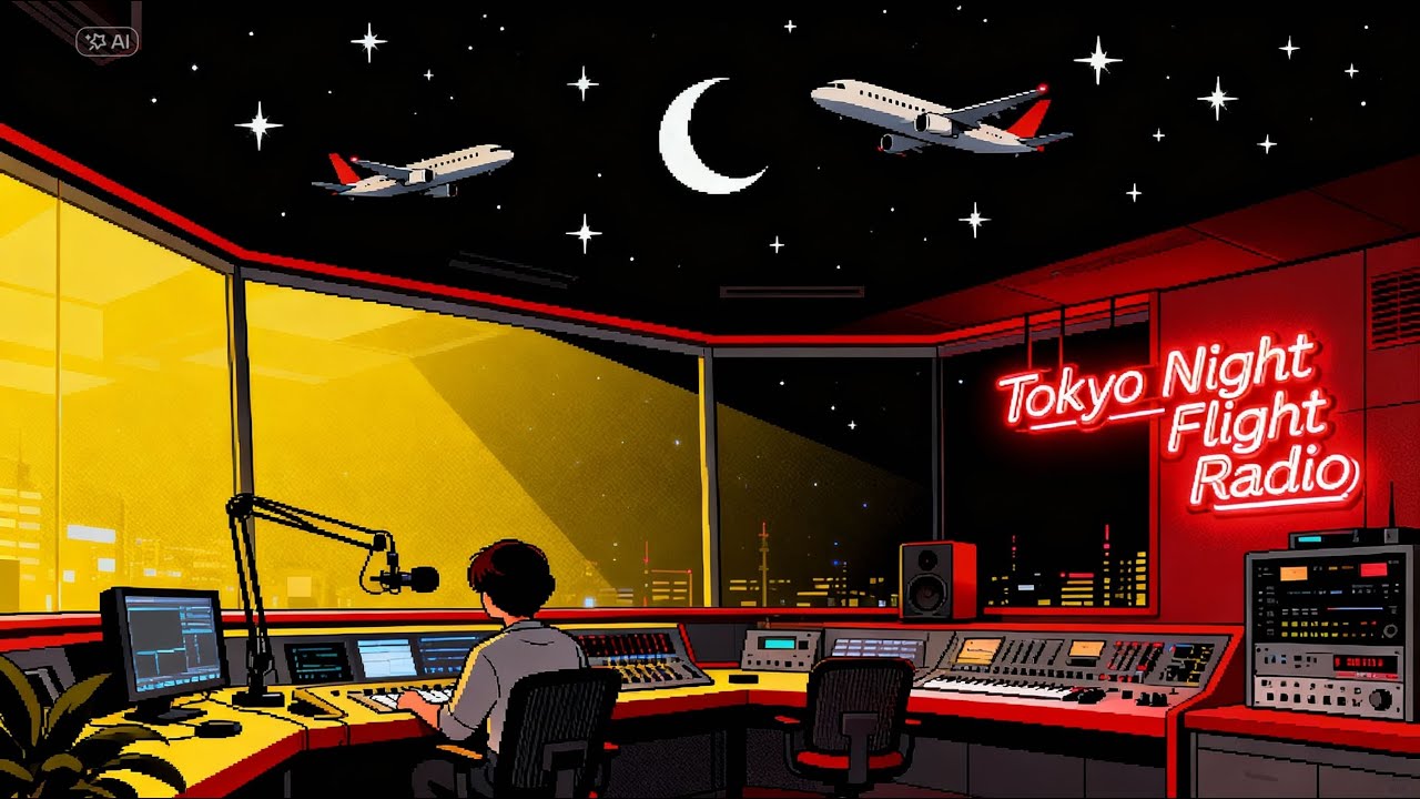 # 109 Tokyo Night Flight Radio | Lo-fi World Fusion Grooves | Cross-Cultural Soundscape