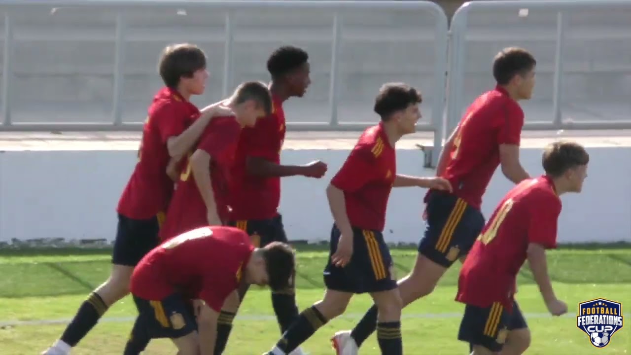 Football Federations Cup U16 2022 *FINAL* - Spain 🇪🇸 2 - Belgium 🇧🇪 1