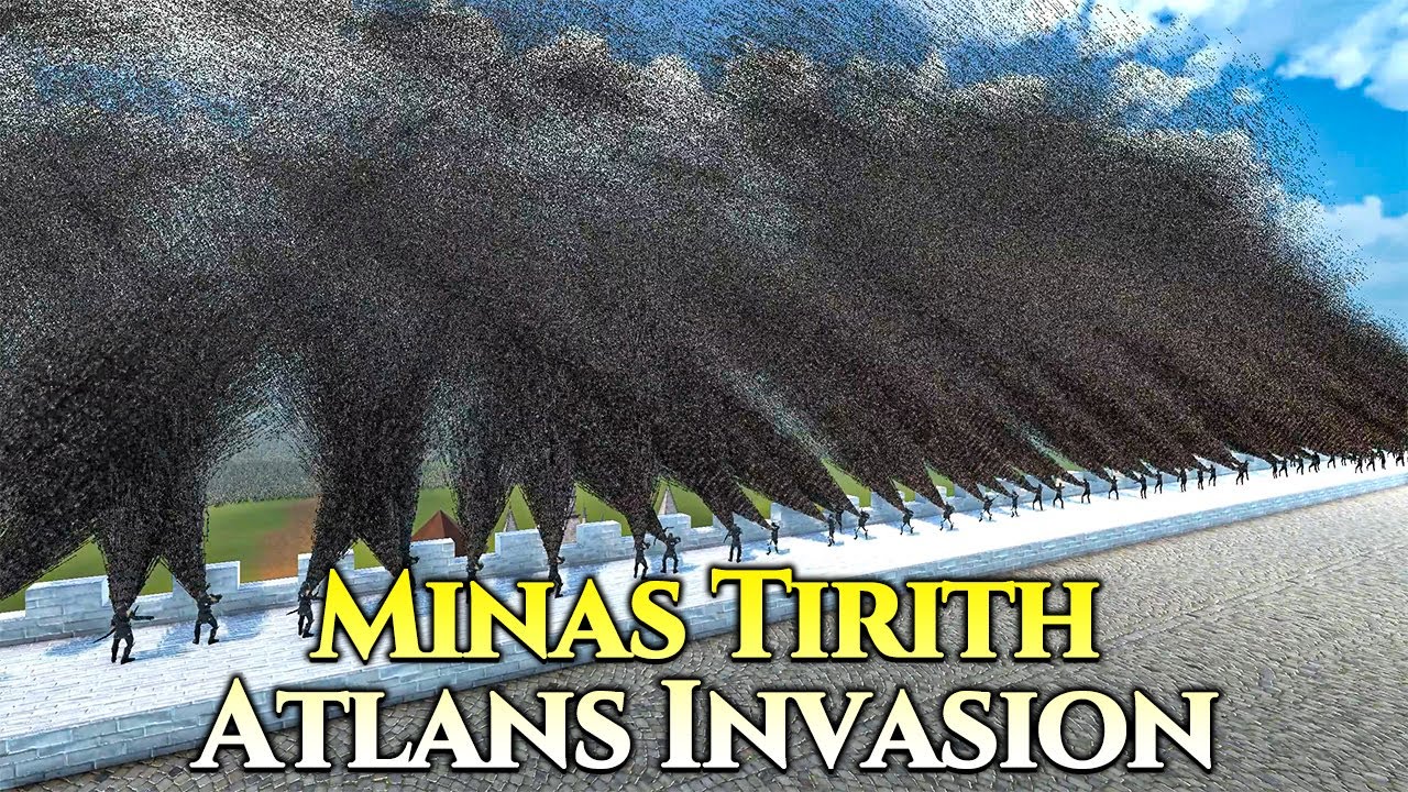 Can Heroes Defend Minas Tirith From Atlans - Ultimate Epic Battle Simulator 2